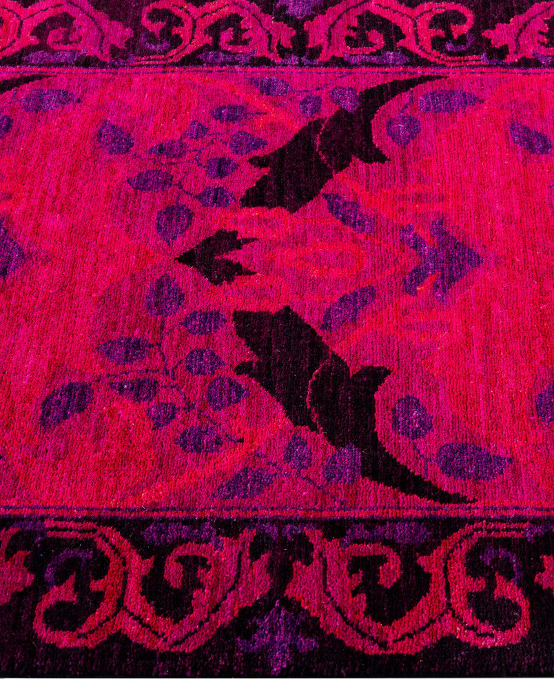 Overdyed One-of-a-Kind Hand-Knotted Area Rug Multi, 2' 7" x 6' 2"
