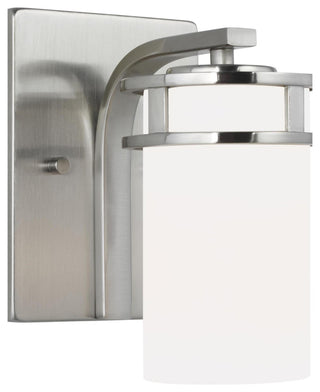 Generation Lighting 4121601EN3 Robie 8" Tall LED Bathroom Sconce - Chrome