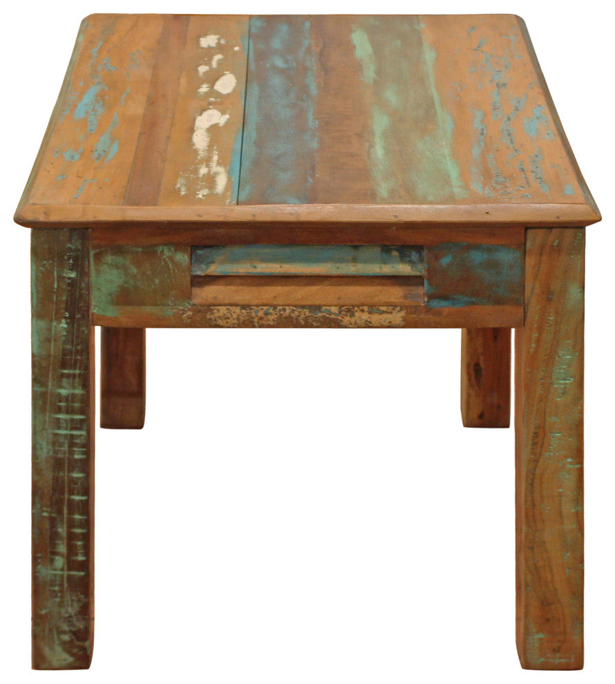 Trinidad 1-Drawer Solid Wood End Table in Multi-Color