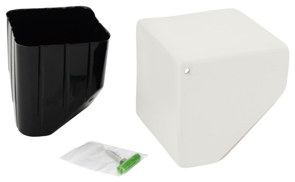 Large Cube Wall Planter, Matte White