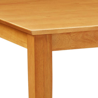 Modern Hardwood Dining Table with Rectangular Top and Sturdy Legs, Natural