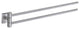 House Swing Arm Towel Rail Brushed Chrome