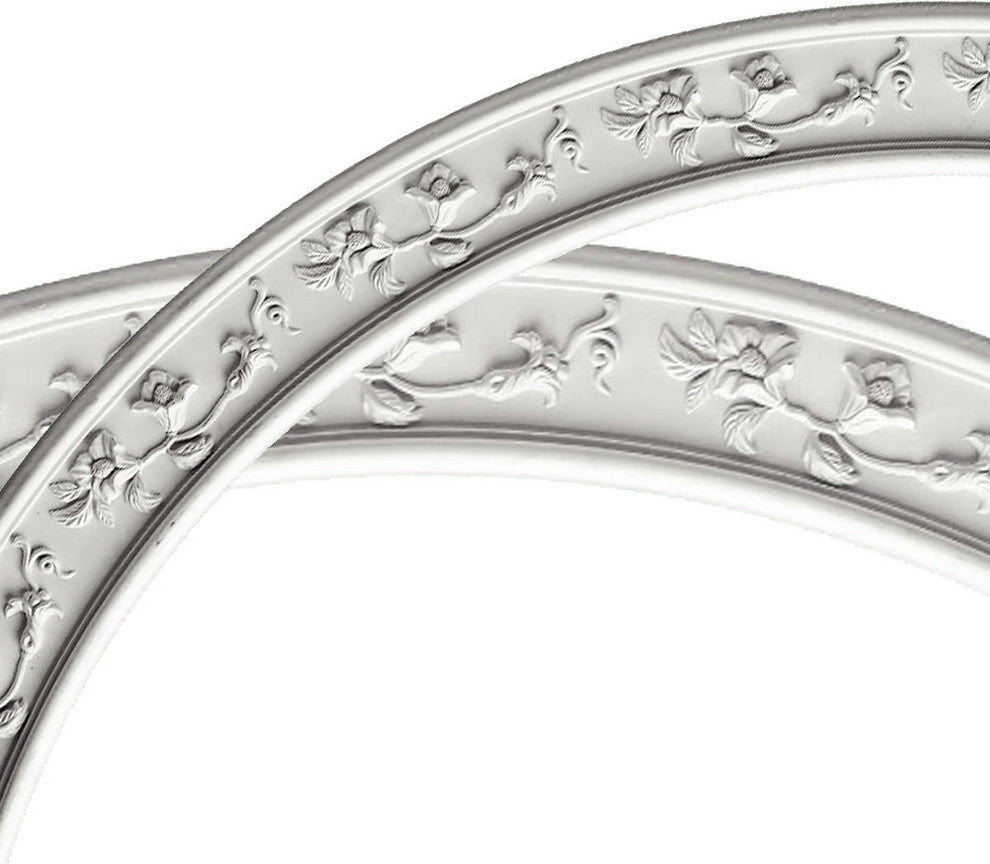 76"OD x 68"ID x 4"W x 7/8"P Floral Classic Ceiling Ring (1/4 of complete circle)