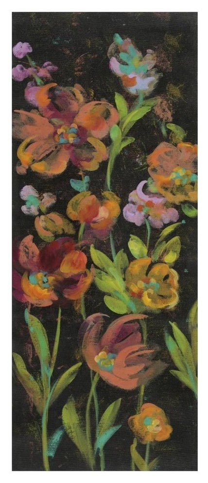 "July Garden Trio II" Digital Paper Print by Silvia Vassileva, 22"x52"
