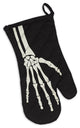 Skeleton Print Apron & Oven Mitt Kitchen Set