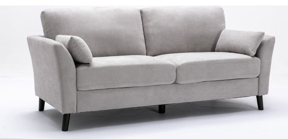 Damian Woven Sofa, Light Gray