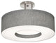 Montclair LED Ceiling Fixture, Grey, 20", Semi-Flush