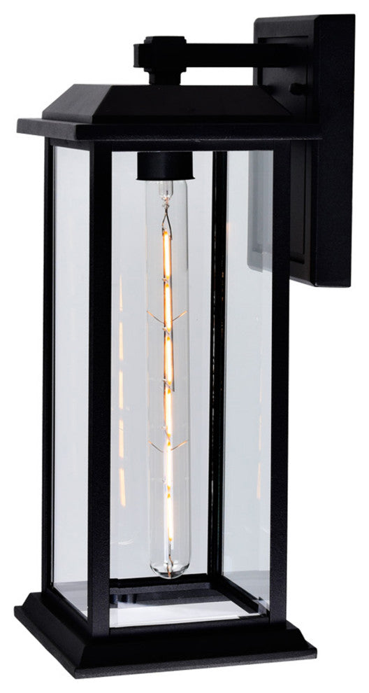 Blackbridge 1 Light Outdoor Black Wall Lantern