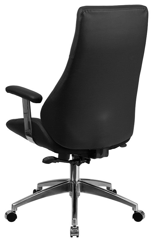 Black High Back Leather Chair