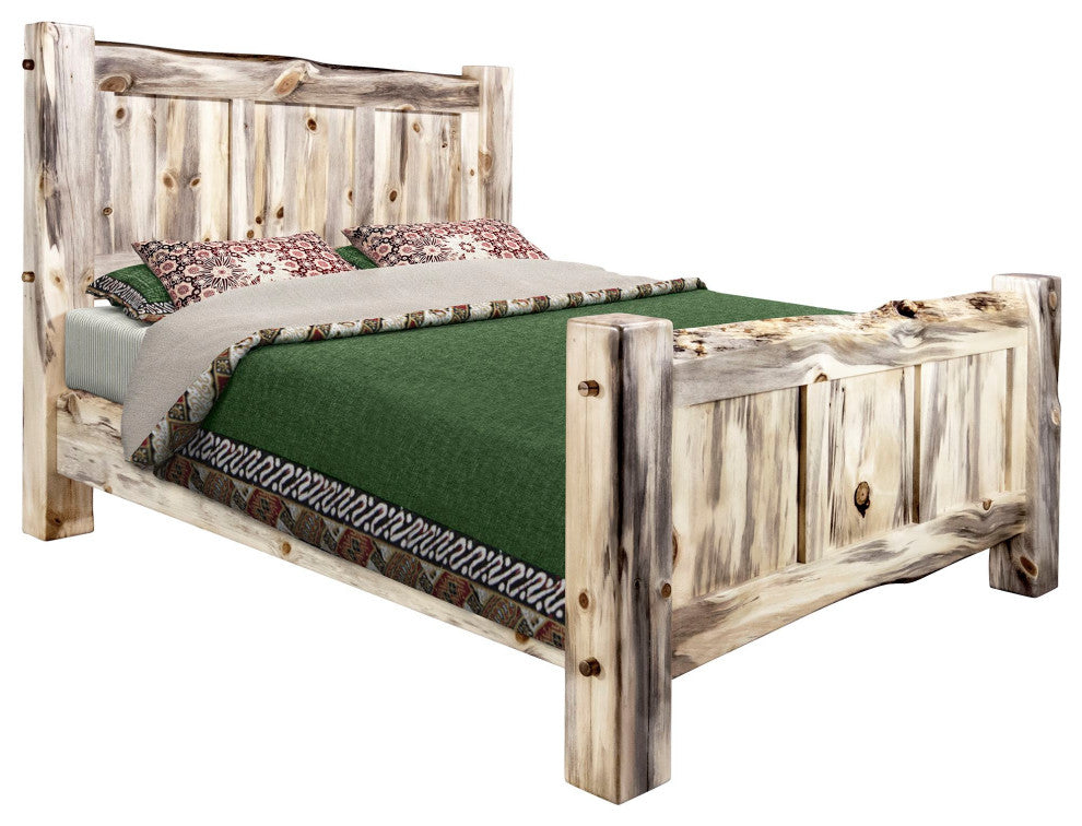 Big Sky Collection Live Edge Panel Bed, Full, Natural