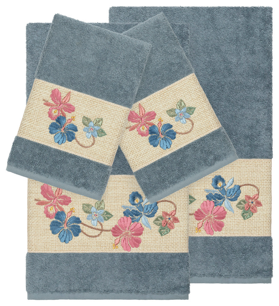 Caroline 4 Piece Embellished Towel Set