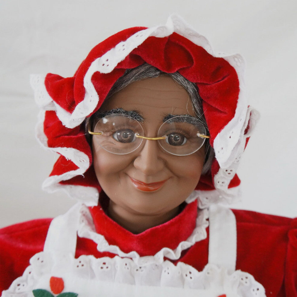 3' Music and Motion African American Mrs. Claus With Apron