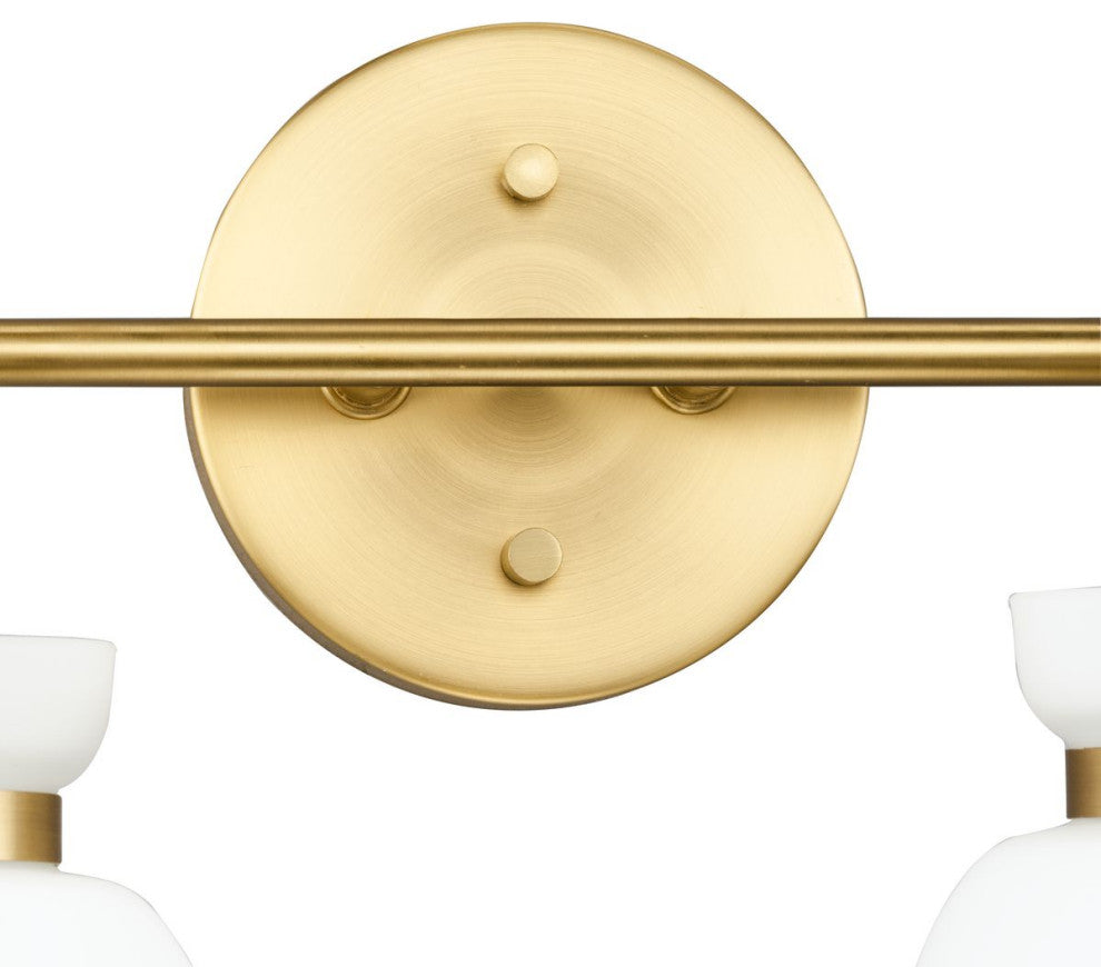 Lexie Collection Contemporary Vanity Light, Brushed Gold