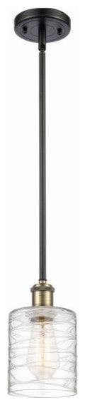 Innovations 516-1S-BAB-G1113 1-Light Mini Pendant, Black Antique Brass