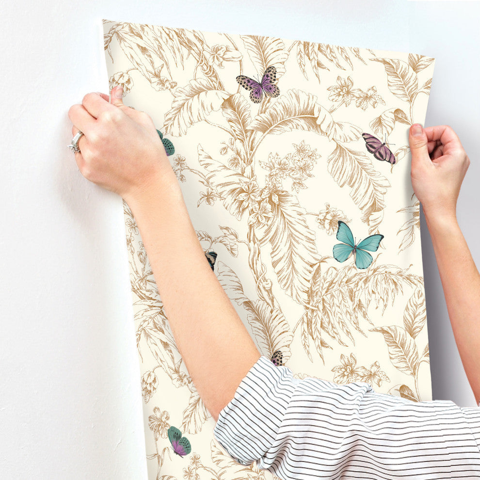 Papillon Gold Wallpaper