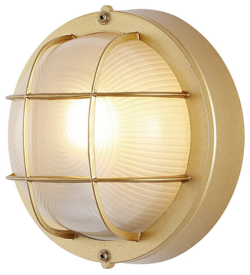 Safavieh Elson Outdoor Wall Sconce Set of 2 Gold