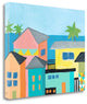 "Beachfront Property 1" By Jan Weiss, Giclee Print on Gallery Wrap Canvas
