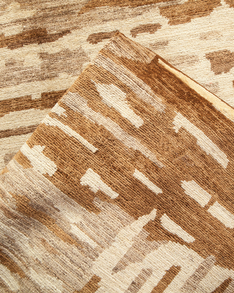 Jennifer,Eclectic, One-of-a-Kind Hand-Knotted Area Rug Ivory, 6'1"x8'9"