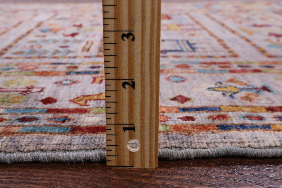 Tribal Persian Gabbeh Handmade Rug 2' 8" X 3' 9" Q8411