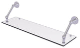 Prestige Skyline 30" Floating Glass Shelf, Satin Chrome