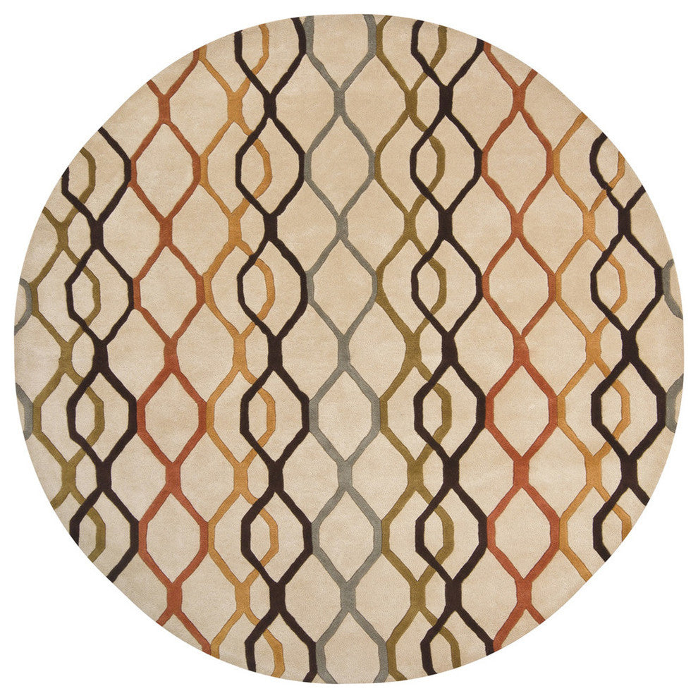 Rowe Contemporary Area Rug, 7'9" Round