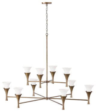 Capital Lighting 455701 Nola 10 Light 48"W Candle Style - Mystic Luster