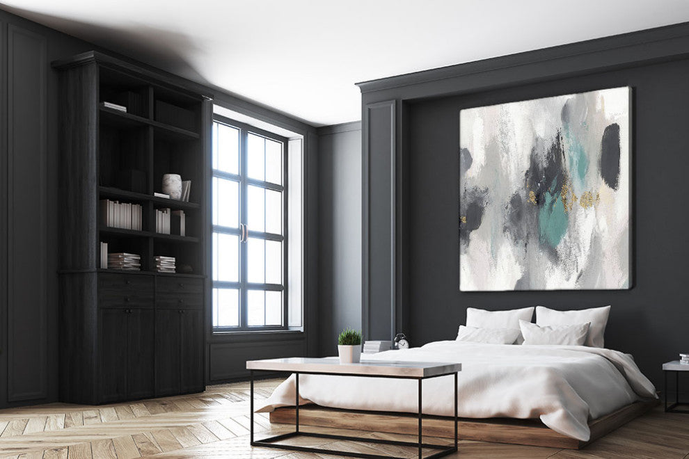 "Gray Days I" Fine Art Giant Canvas Print, 54"x54"