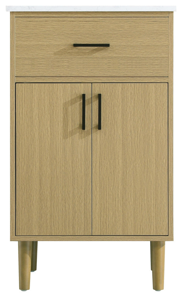 Home Living 20" Single Bathroom Vanity, Honey Brown