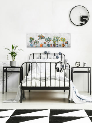 "Fruits, the Pots" Painting Print on Wrapped Canvas