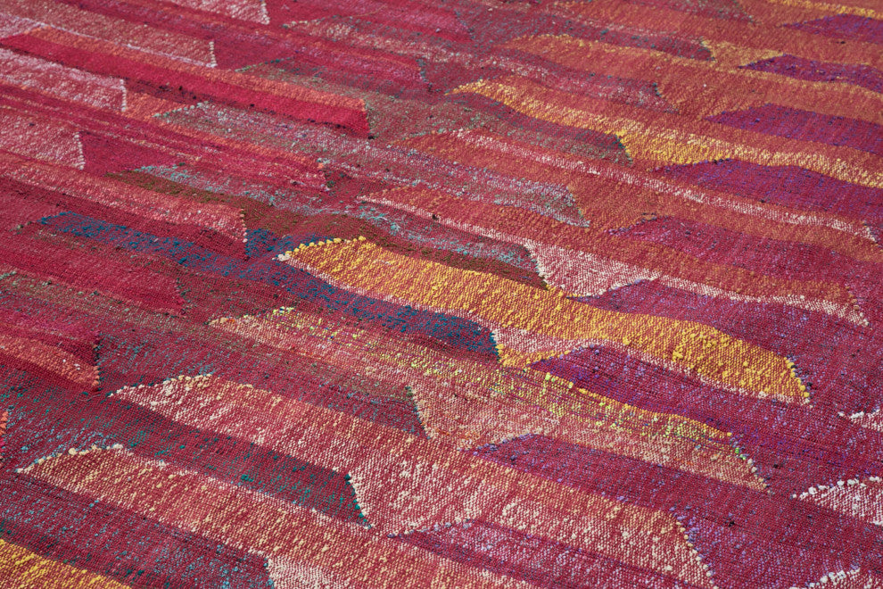 Rug N Carpet - Handwoven Turkish 13' 1'' x 16' 5'' Flatweave Wool Kilim Rug