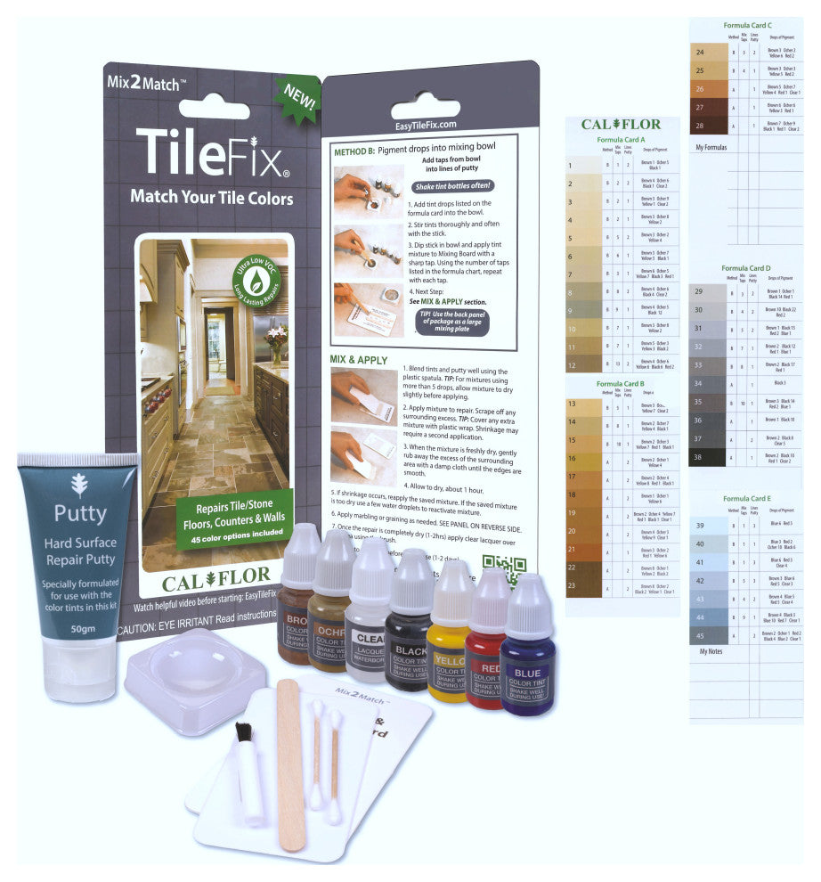 CalFlor Mix2Match TileFix Tile and Stone Repair Kit