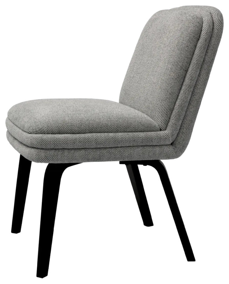 Gray Upholstered Dining Chair, Eichholtz Lucia