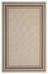 Rim Solid Border Borderline 5x8 Indoor and Outdoor Area Rug
