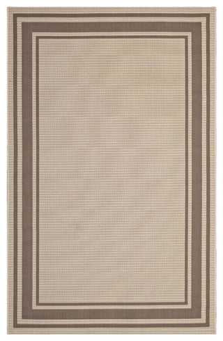Rim Solid Border Borderline 5x8 Indoor and Outdoor Area Rug