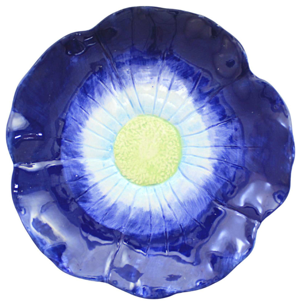 Transpac Flower Shaped Plate Dessert Appetizer Dish