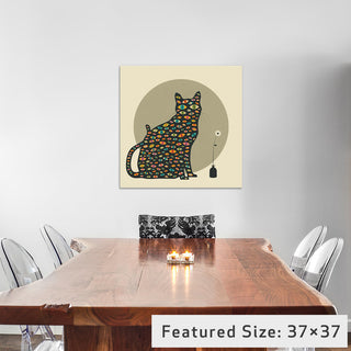 "The Watcher" by Jazzberry Blue, 12x12x1.5