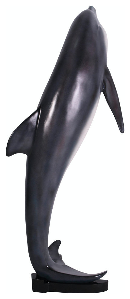 Large Leaping Sea Dolphin Statue