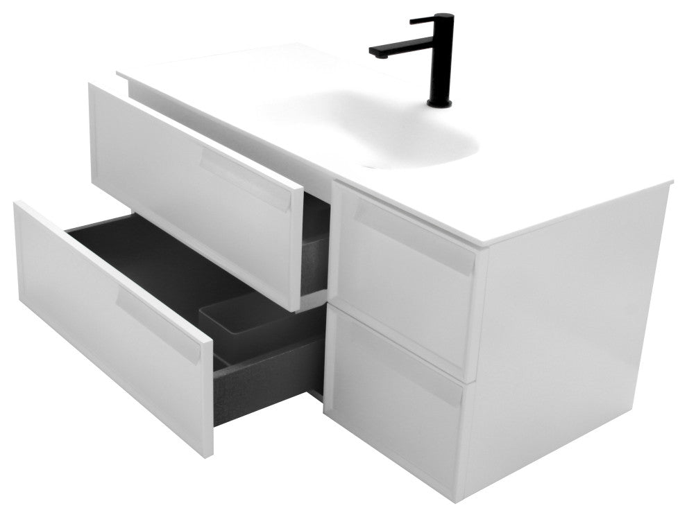 Aquamoon Garda 40" Bathroom Vanity Cabinet, White