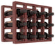 12-Bottle Counter Top/Pantry Wine Rack, Redwood, Cherry + Satin