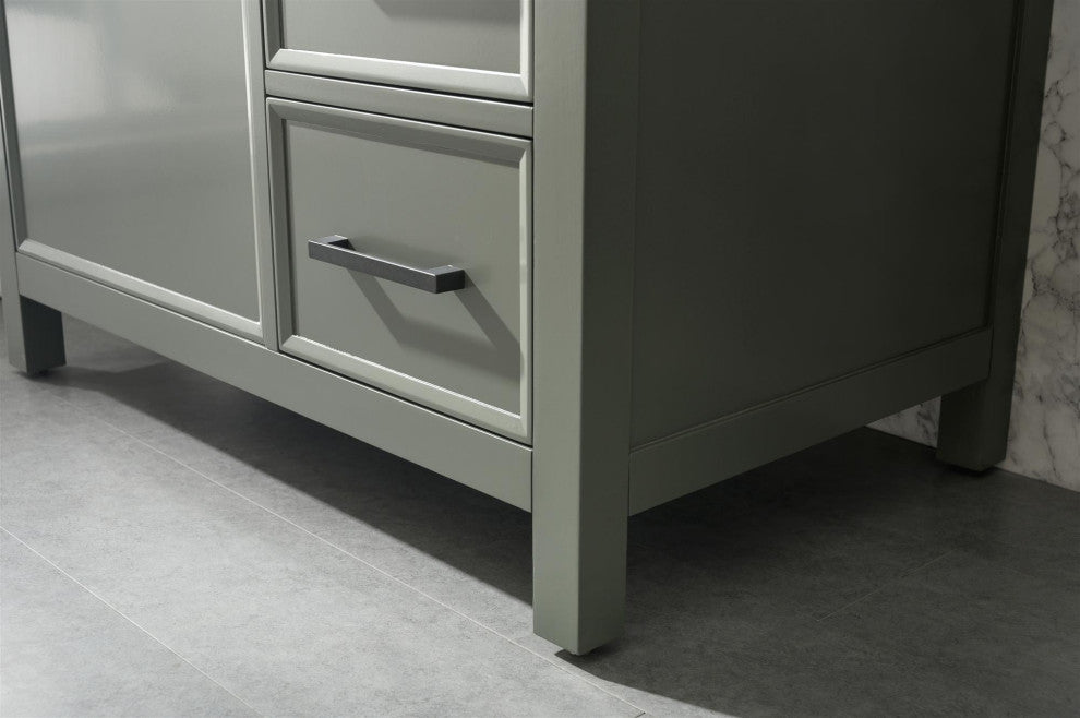 36" Single Sink Vanity Cabinet, Pewter Green