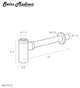 Bottle Trap Drain, Gold