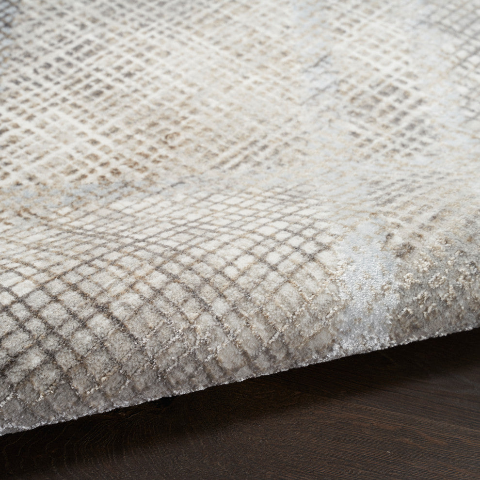 Nourison  Iliana 3'11"x5'11" Gray Modern Indoor Area Rug