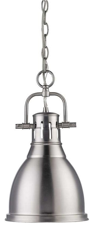 Golden Lighting Duncan Mini Pendant, Pewter