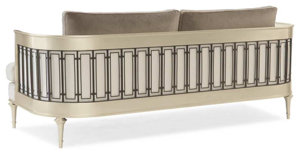 Quit Your Metal-Ingsofa With Metal Wraparound Metal Detail