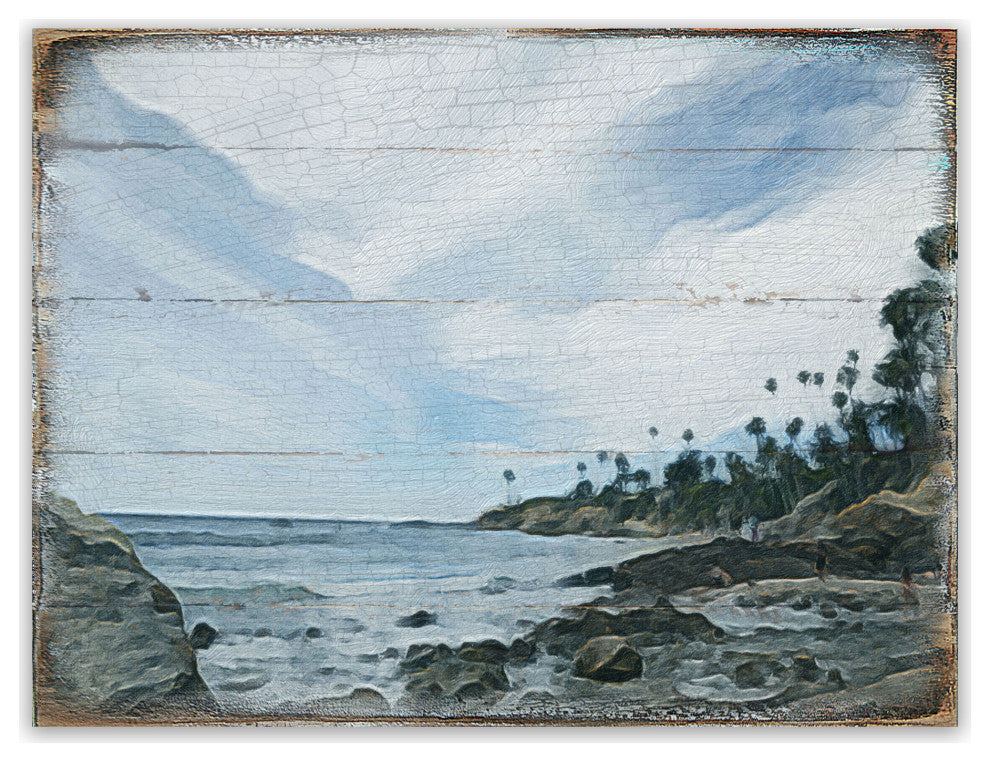 Surfer Wooden Coastal Wall Art, X-Large 36x24