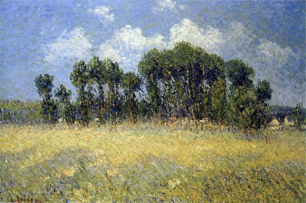 Gustave Loiseau Landscape With Poplars, 18"x27" Wall Decal Print
