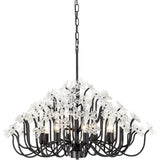 Wildflower 8-Lt Chandelier - Matte Black