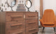Nevada 6-Drawer Dresser, Brown