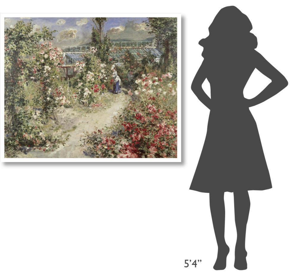 "The Greenhouse" Digital Paper Print by Pierre-Auguste Renoir, 46"x38"