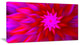 Dance of Bright Spiral Pink Flower, Floral Canvas Art Print, 40x20